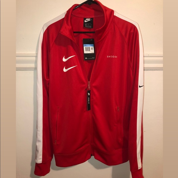 red nike tracksuit